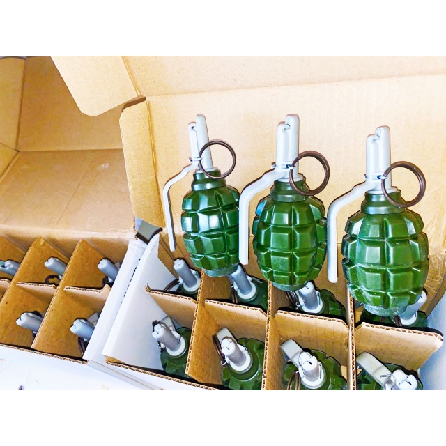 Граната ПИРО-Ф1 с активной чекой (набор 8 шт) Фото 1