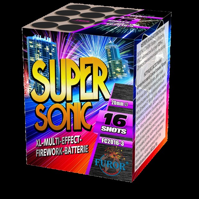 Салют Super Sonic на 16 выстрелов